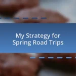 My Strategy for Spring Road Trips