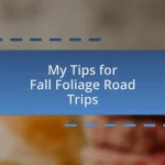 My Tips for Fall Foliage Road Trips